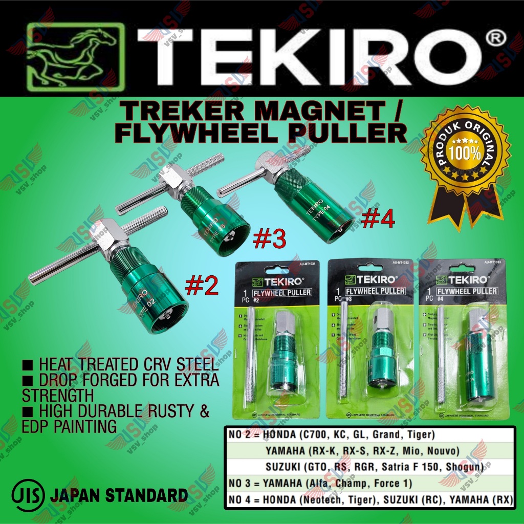 TEKIRO Treker Magnet Motor Tracker Traker Flywheel Puller #2 #3 #4