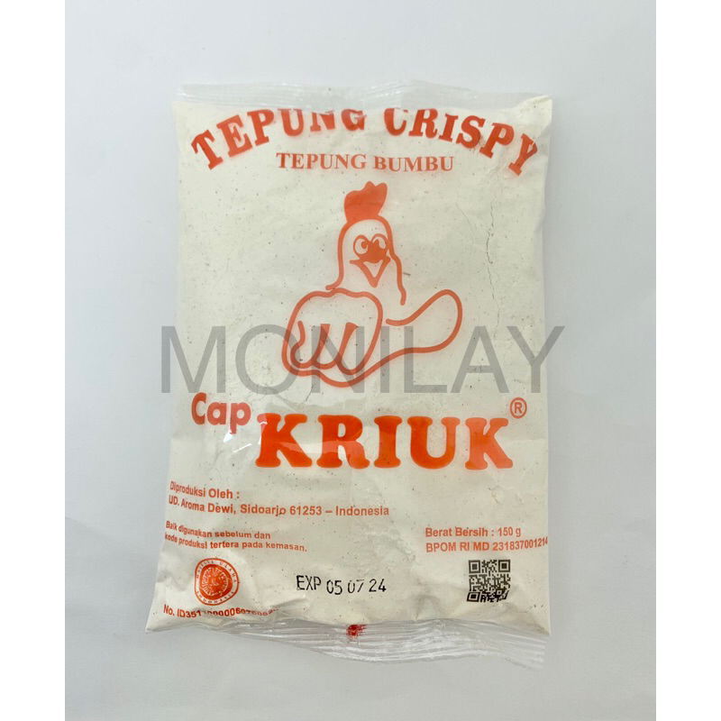 

Tepung Crispy Tepung Bumbu Cap KRIUK 150 Gr