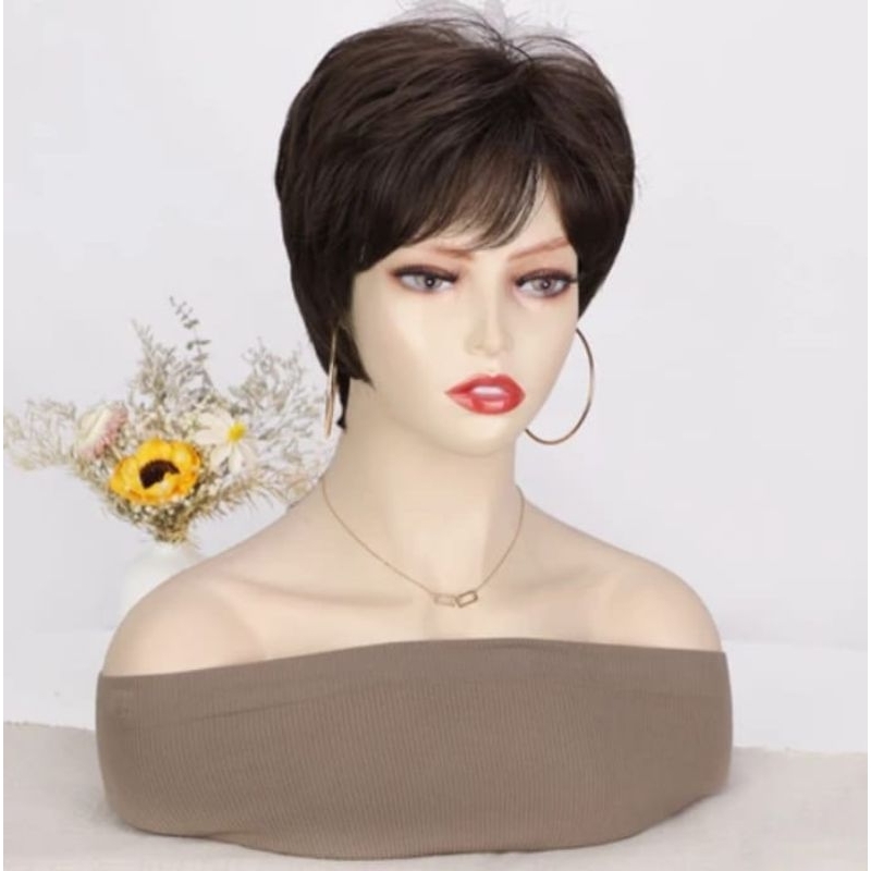 Wig Wanita Wig Korean Style Wig Short Wig Murah Wig Pendek Wig Tomboy Wig