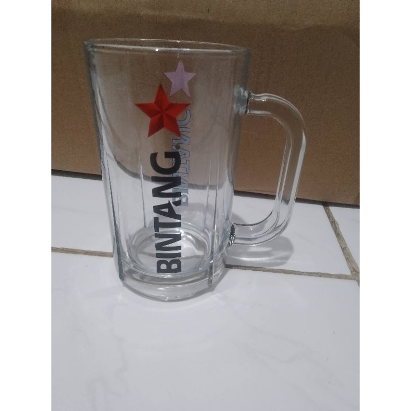 gelas bir bintang, mug beer, (MINIMAL ORDER 6PCS)
