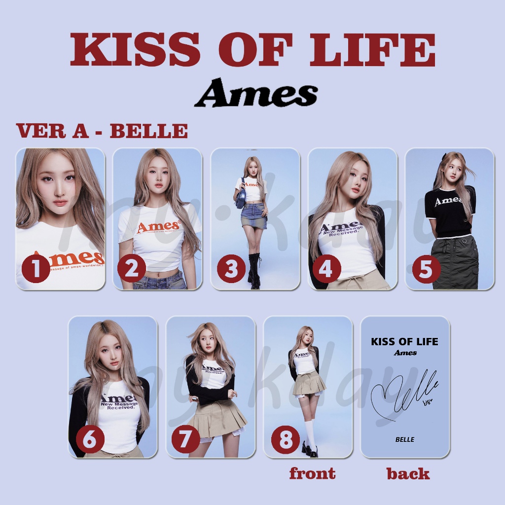 PC-1671, Unofficial Photocard Kiss of Life AM ES 2 sisi
