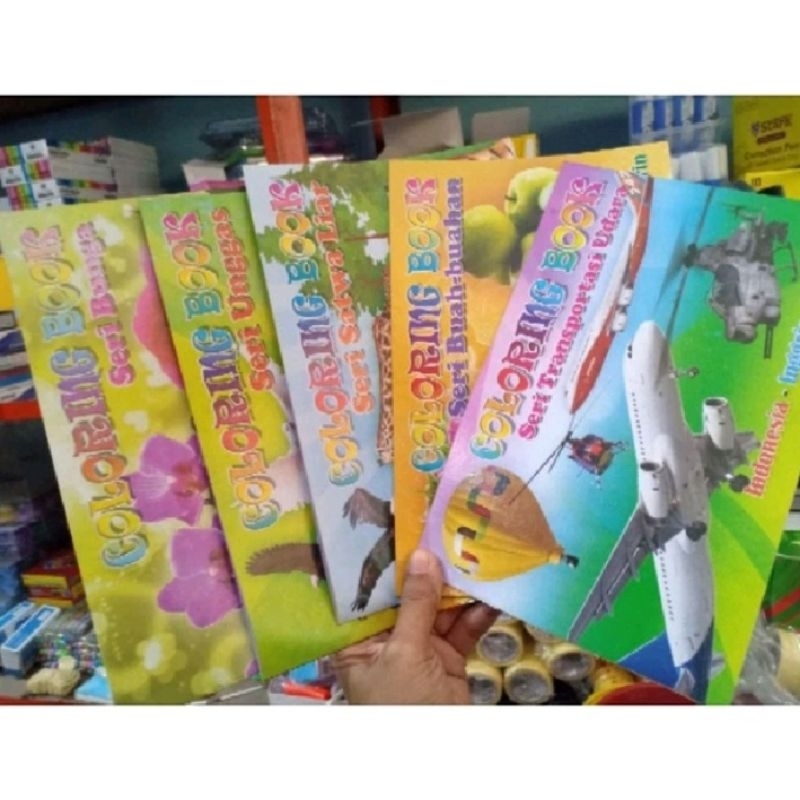 

5 pc buku mewarnai anak