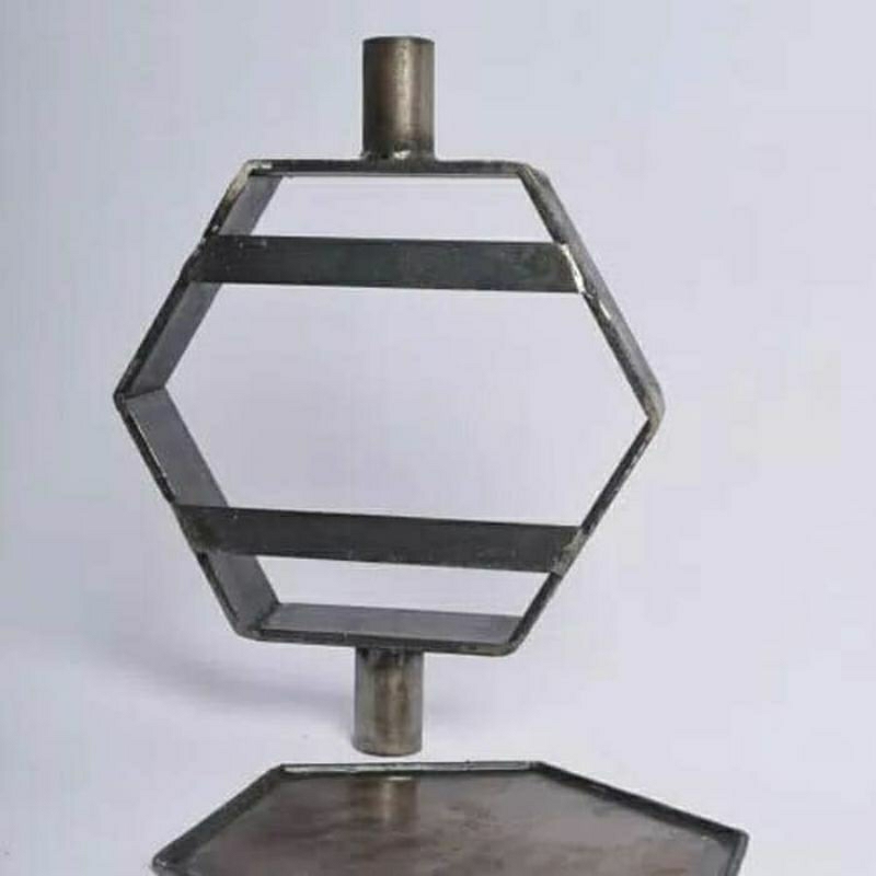 cetakan paving/con block segi 6 polos