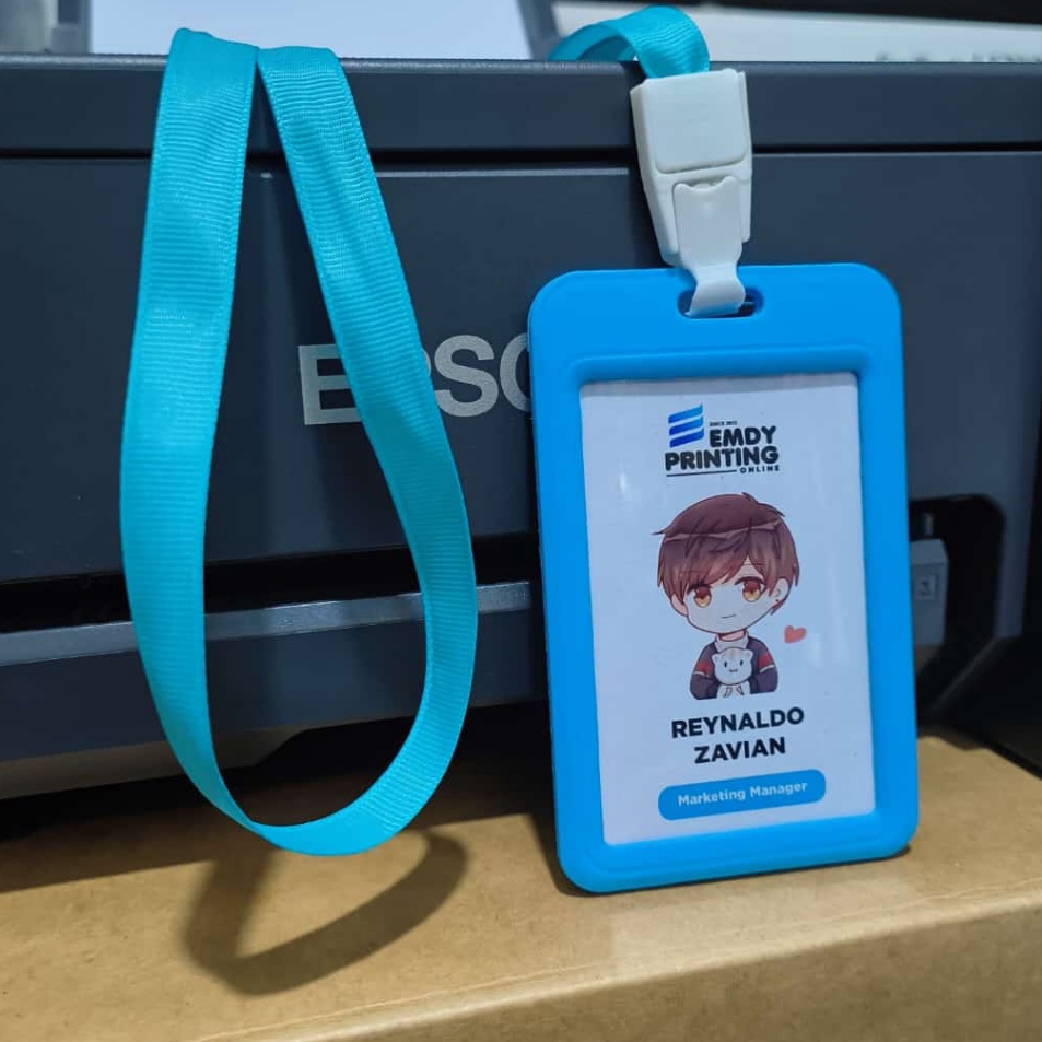 

Murah Belanja Print ID Card Holder Lanyard Yoyo