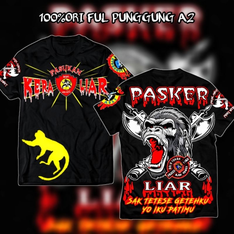 PASKER LIAR ORIGINAL kaos IKSPI Kera Sakti pasker liar kaos distro desain terbaru ikspi kera sakti f