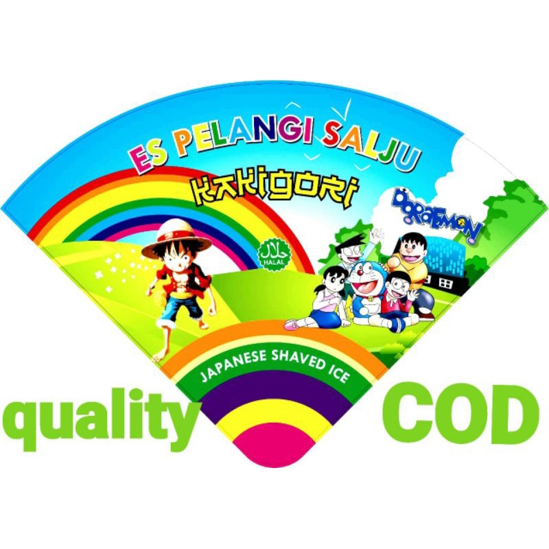 

kertas es pelangi,kertas es kakigory murah