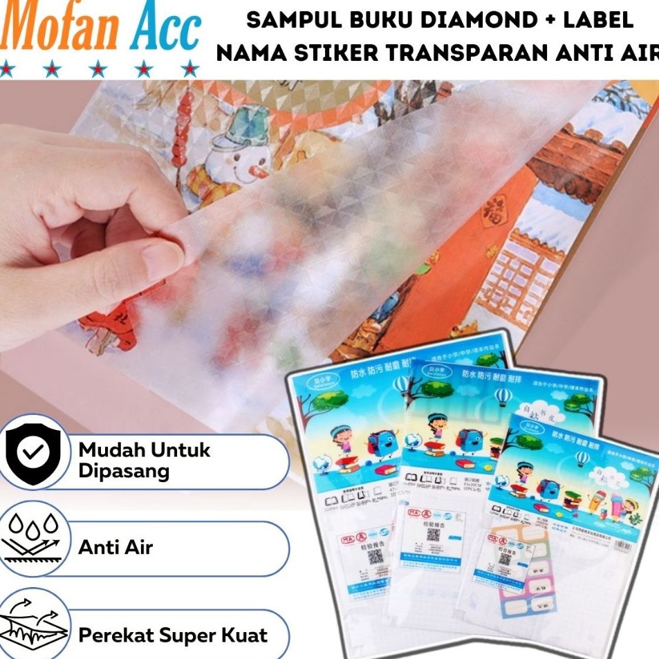 

Ready Ekonomis Sampul Buku Diamond Label Nama Sticker Menyampul Transparan Tahan Air Anti Gores Tidak Licin Pelindung Peta Dokumen Poster Buku Tulis Pelajaran Sekolah Kampus Stiker Tempelan Bening Anti Kotor Sobek Lecek Rusak