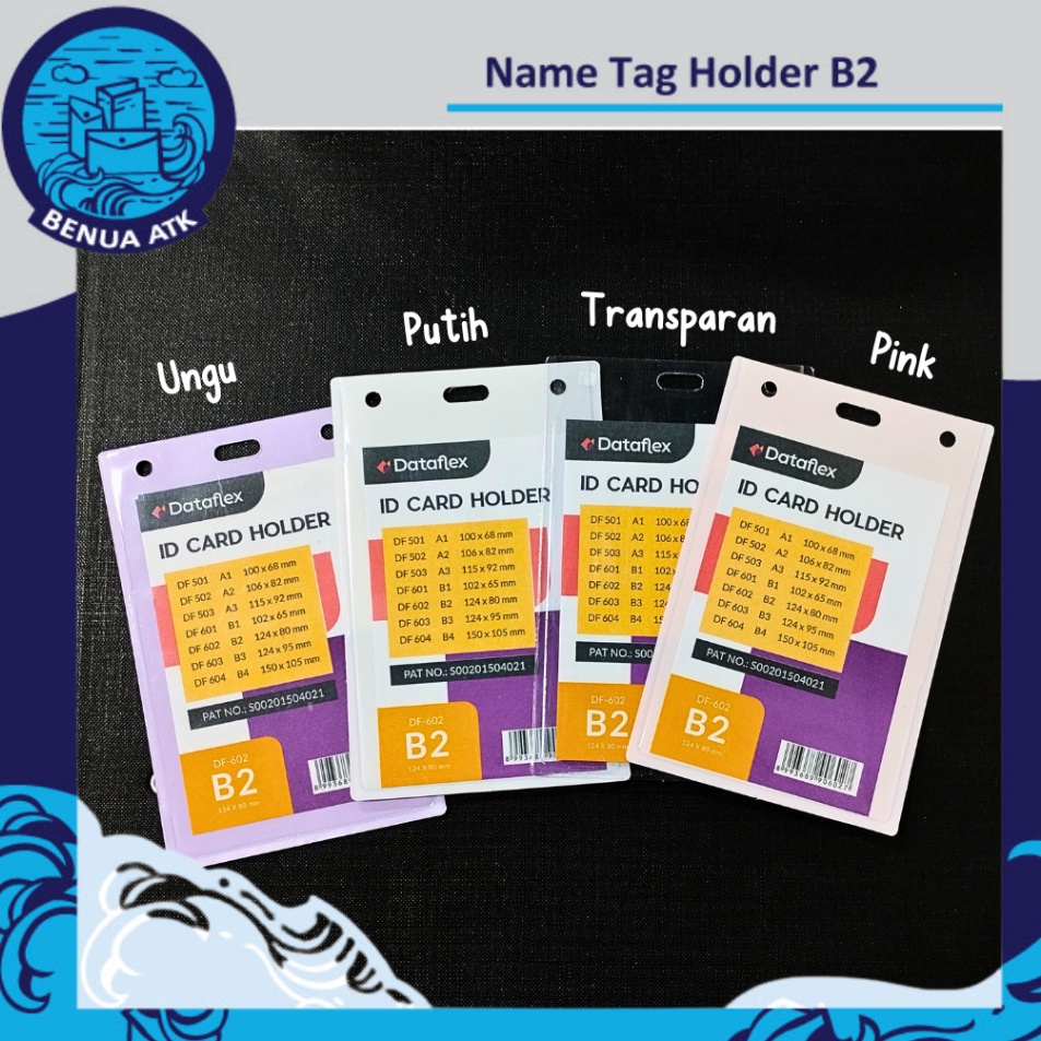 

Harga Meriah ID Card Holder Name Tag Plastik Mika B2 Dataflex isi 2pcs VC62