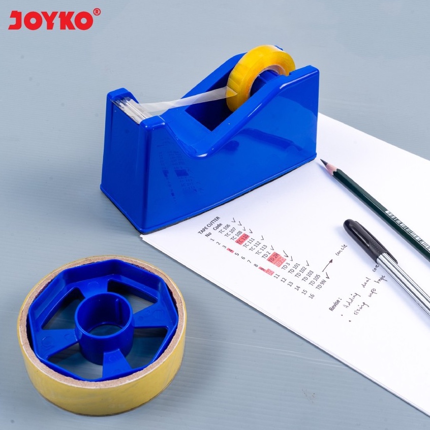 

Ready Ekonomis JOYKO TAPE CUTTER DISPENSER ALAT POTONG ISOLASI LAKBAN SELOTIP PEMOTONG SOLATIP TAJAM TD13