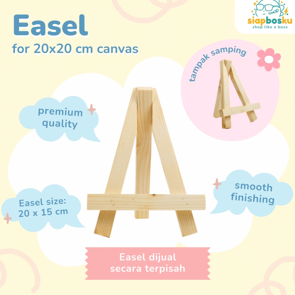 

Pabrik STANDING EASEL 2x15 CM UNTUK KANVAS LUKIS PAINT BY NUMBER PENYANGGA LUKISAN PAINTING