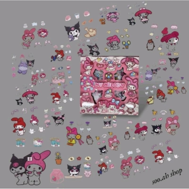 

Sticker My Melody 100lbr,karakter lucu imut²..