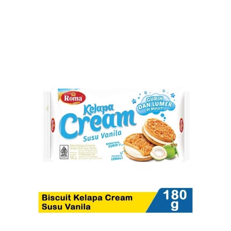 

Roma Biscuit Kelapa Cream 180G