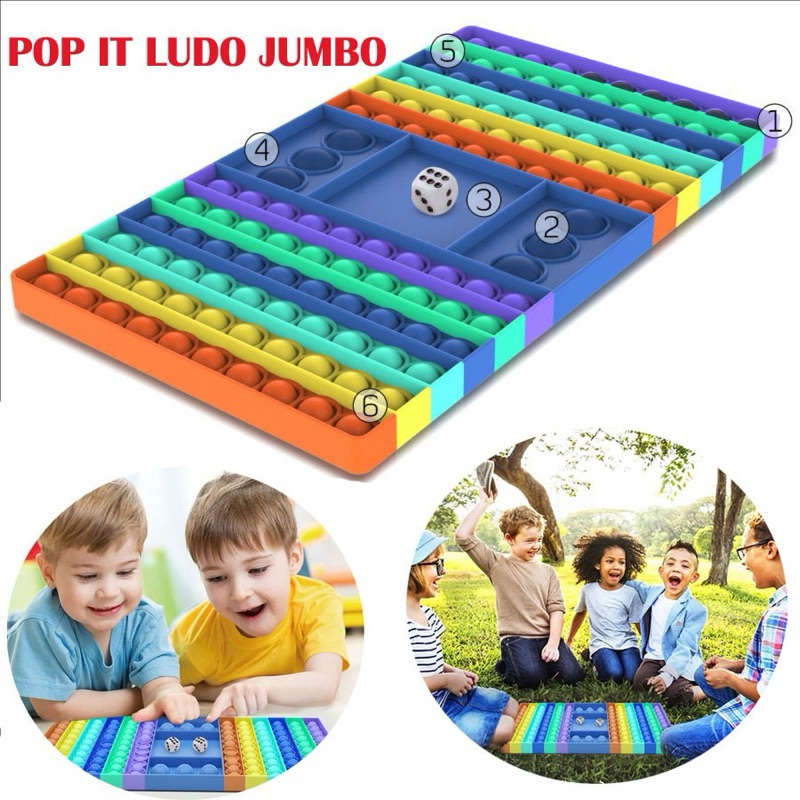 POP IT LUDO JUMBO mainan anak pop it dadu