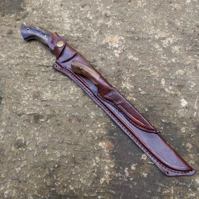 pisau daging pemburu-kulit