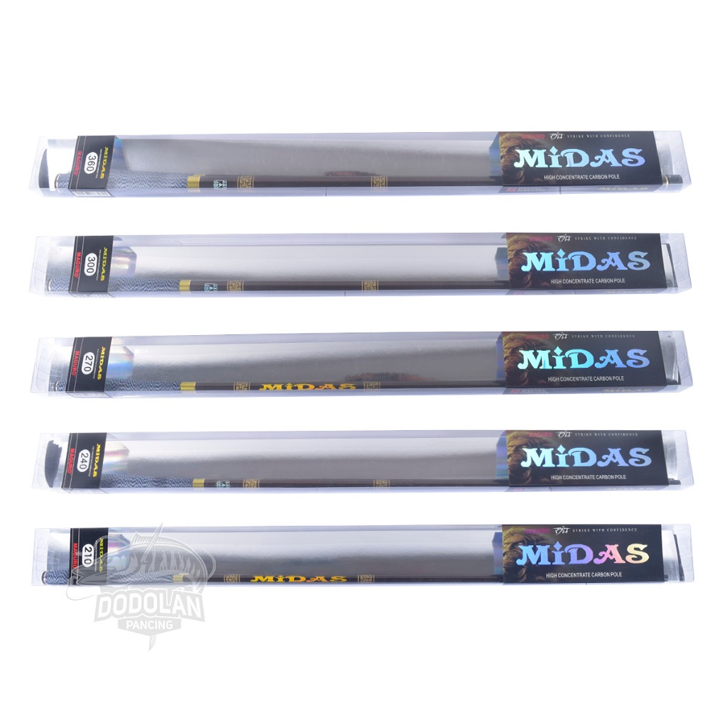 Joran Tegek Maguro Midas 210 cm | 240 cm | 270 cm | 300 cm | 360 cm | Joran Pole Dodolan Pancing