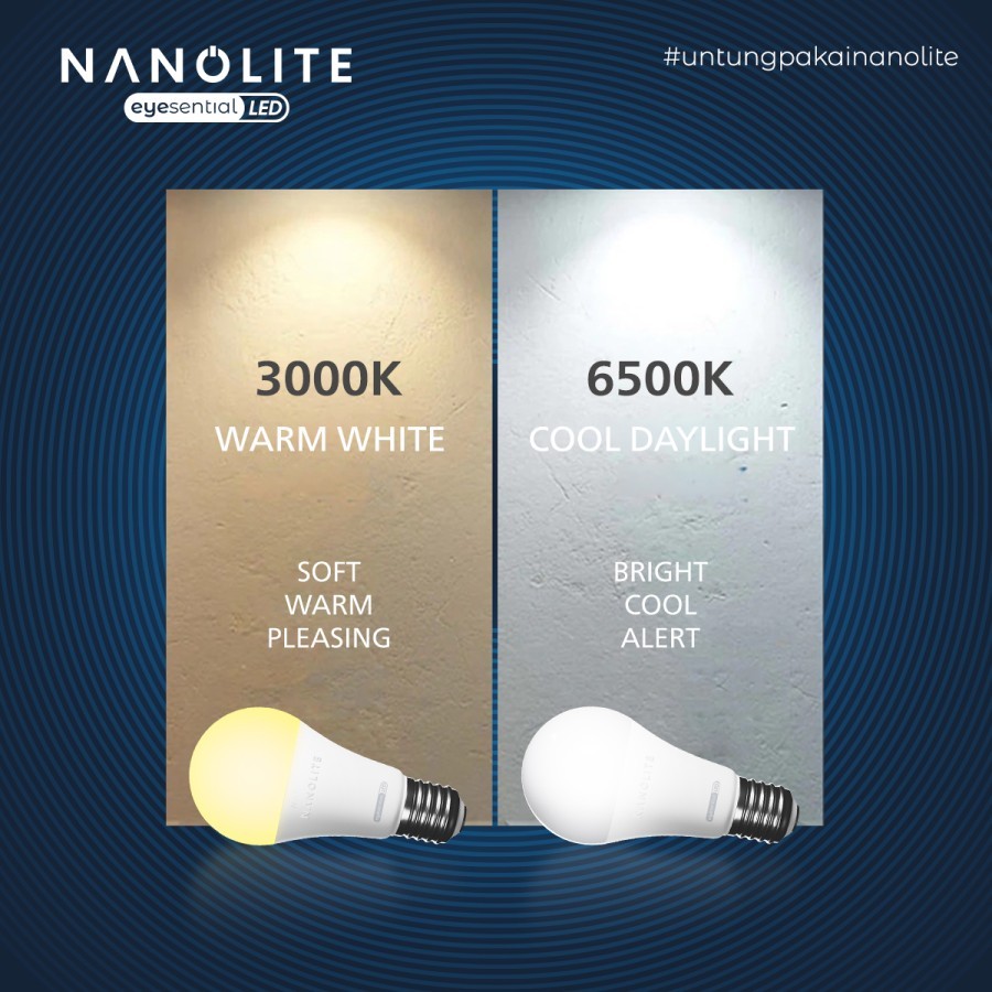 LAMPU LED 9WATT KUNING / 3000K NANOLITE