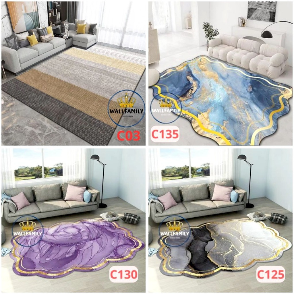 Karpet Marmer/Karpet Lantai  120x180cm Karpet Rumah Polyester