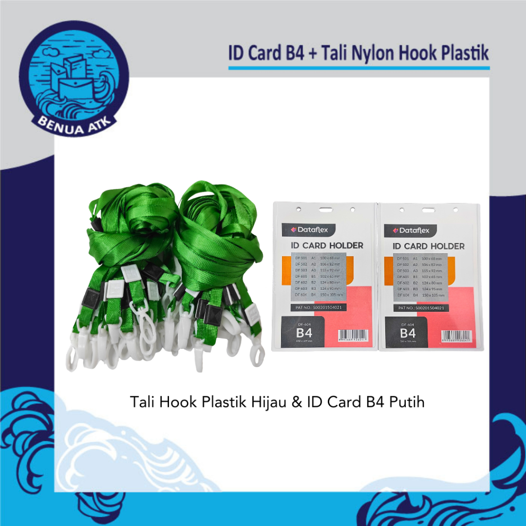 

Bundling ID Card B4 + Tali Nylon Hook Plastik [NYLKP]