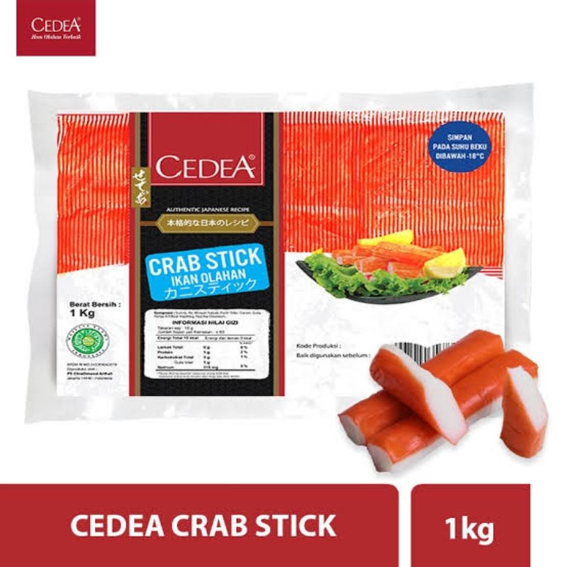 

CEDEA Crab Stick Kepiting Stik 1kg Halal BPOM