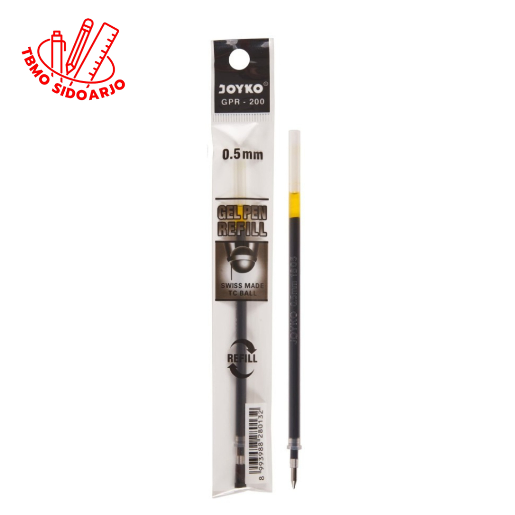 

TBMO Gel Pen Refill / Isi Ulang Pen / Isi Pulpen Joyko GPR-200 Hitam