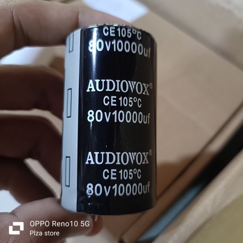 ELCO 80V 10000UF AUDIOVOX HITAM ORIGINAL ISI FULL ELKO 100VOLT 10000UF AUDIOVOX BAGUS BERKUALITAS