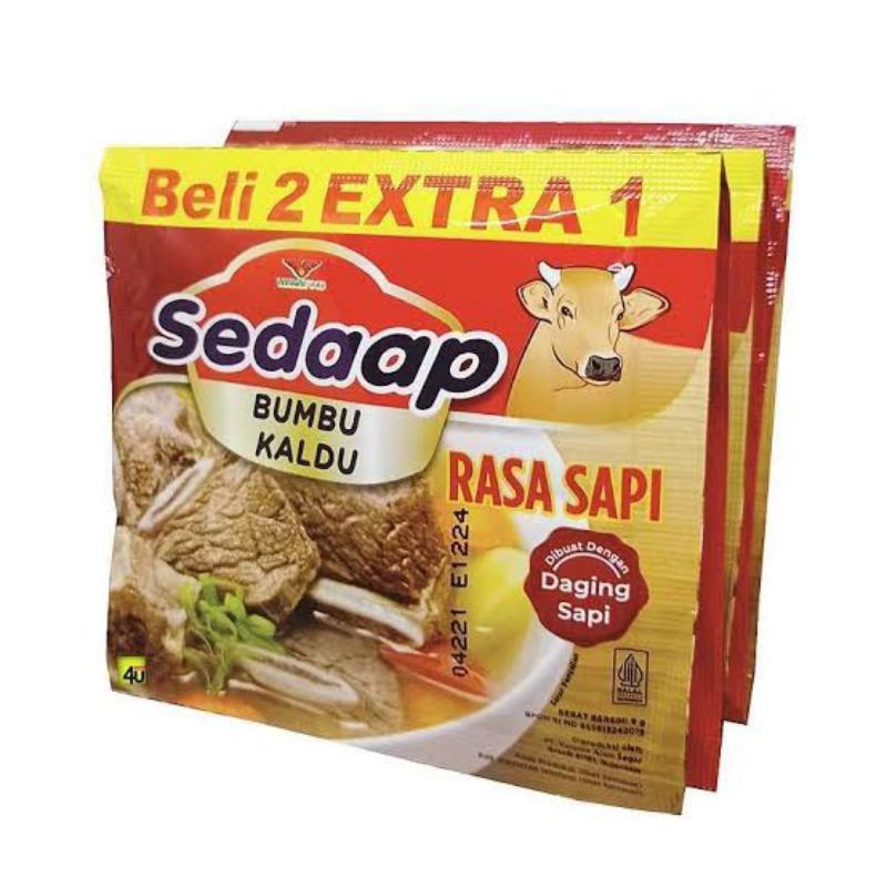 

Sedaap bumbu kaldu kemasan renteng rasa sapi