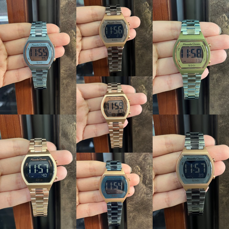 JAM TANGAN WANITA ALEXANDRE CHRISTIE DIGITAL AC9384 AC 9384 LH