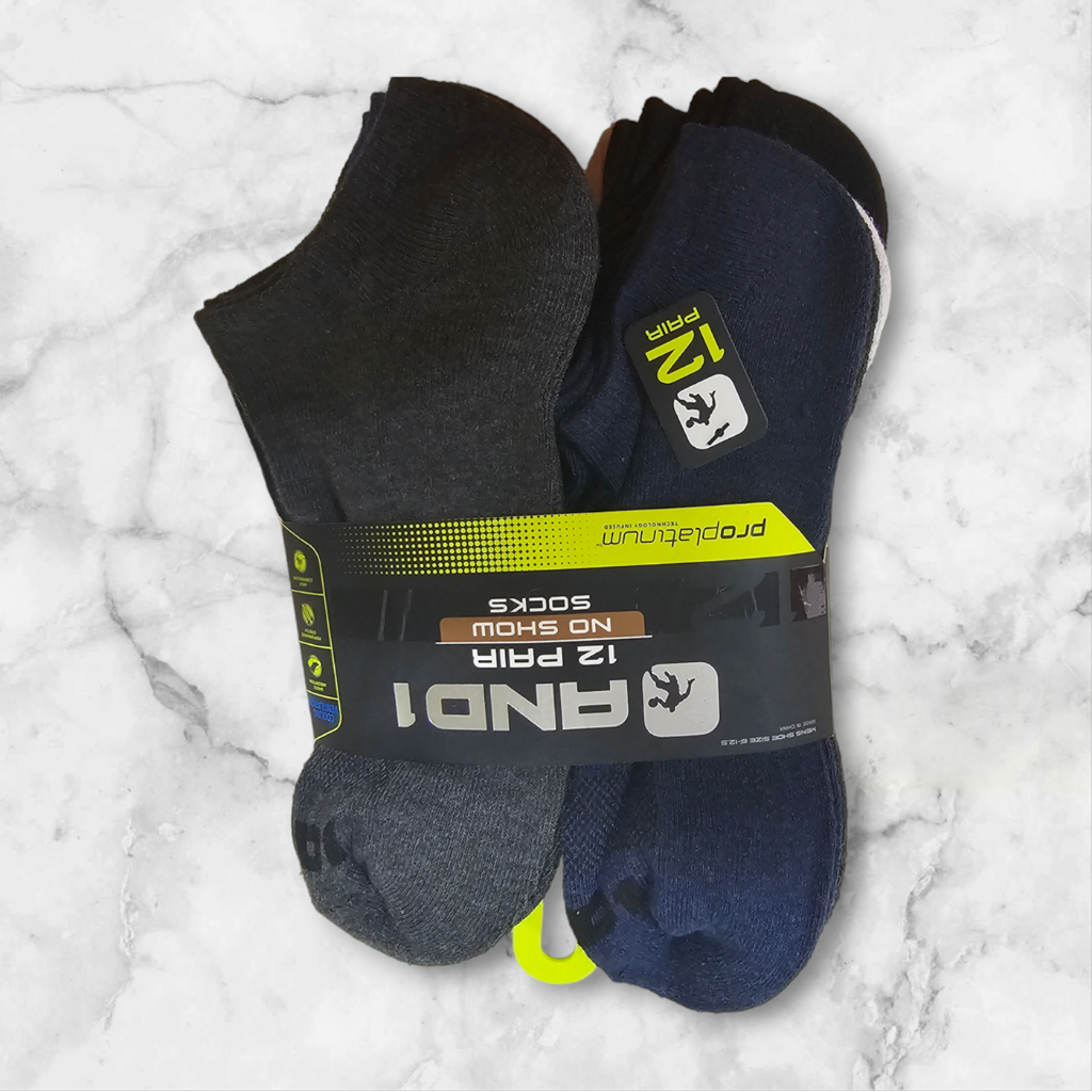 Kaos kaki and1 and 1 high crew and ankle cutting original 12 pair/ tag