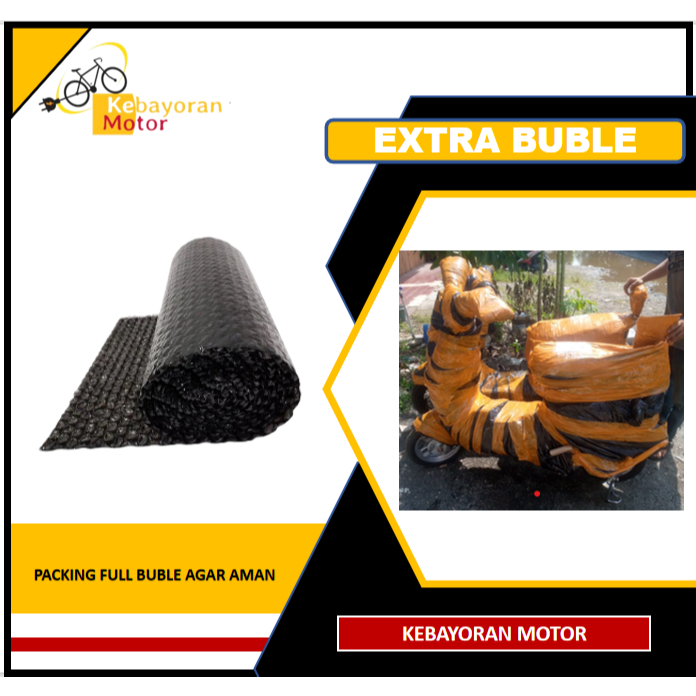 

IK6 Buble Wrap Extra Packing Sepeda Listrik Agar Aman