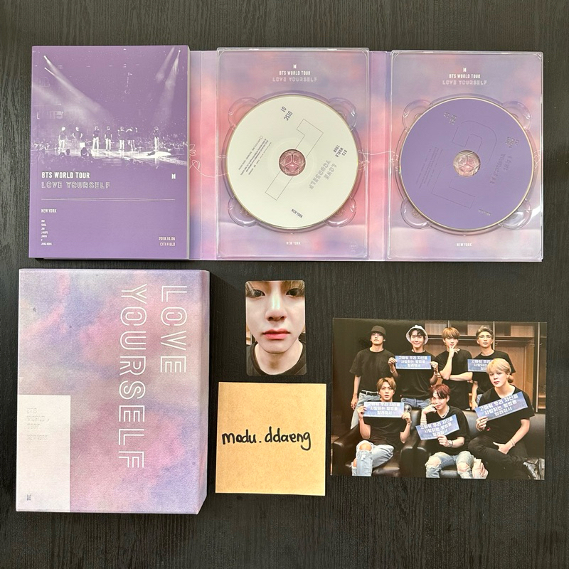 BTS Love Yourself New York LYS NY Official Fullset with Taehyung Photocard - bts world tour lys ny w