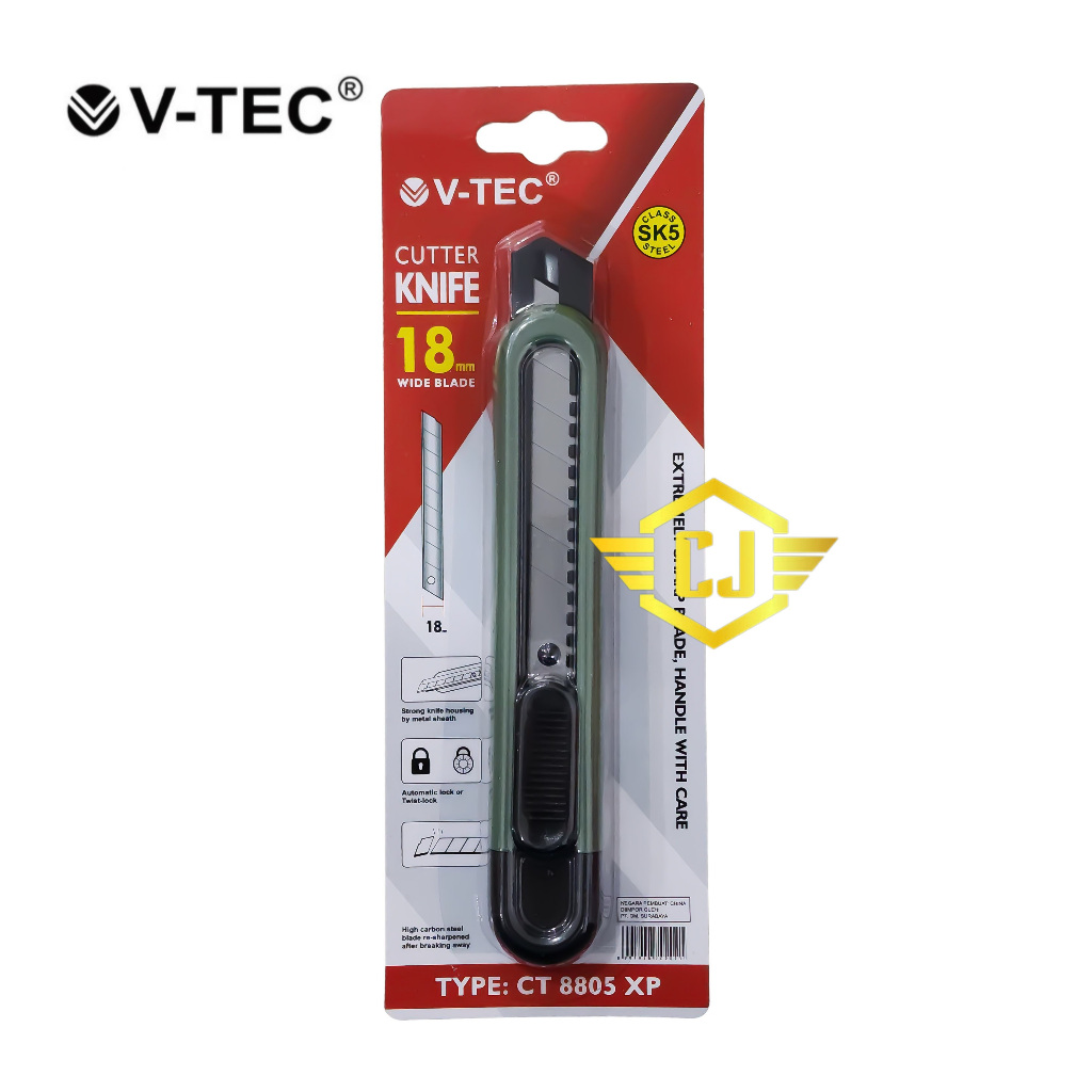 

Pisau Cutter Knife V-TEC CT-8805 XP
