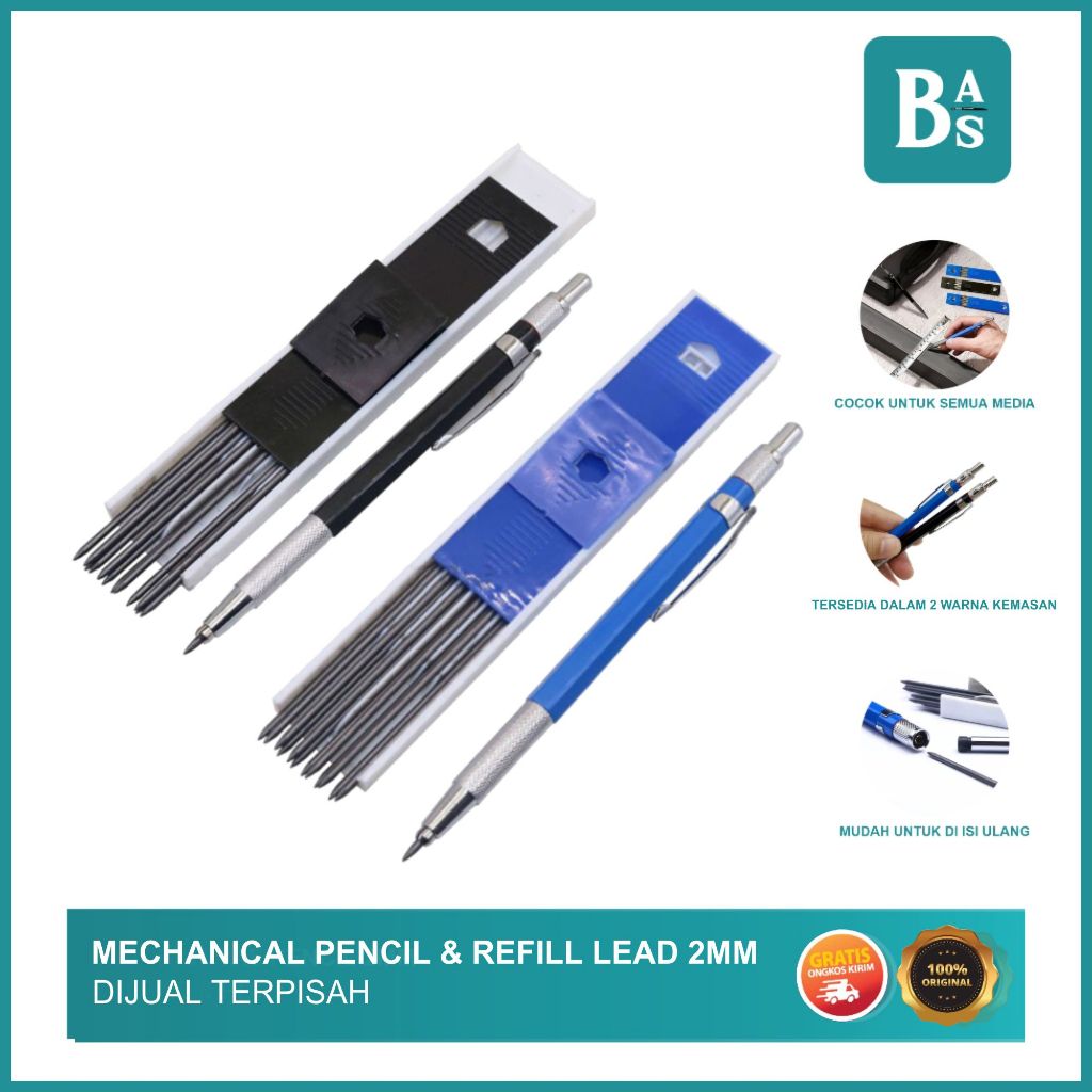 

Bali Art Supplies - Pensil Mekanik Isi Ulang Lead 2mm