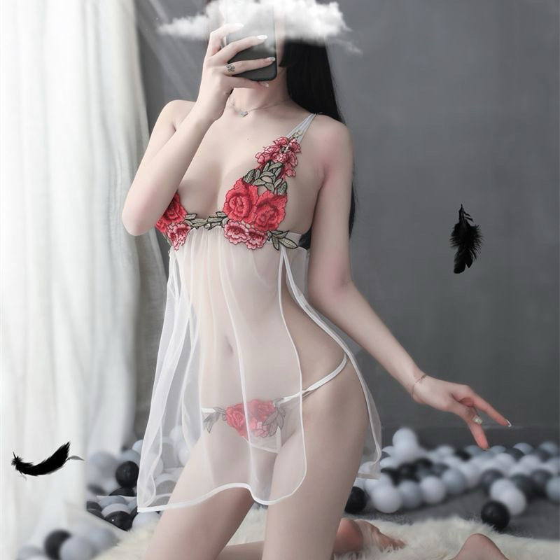 T002- Violet Lingerie Seksi Baju Tidur Seksi Transparan Kekinian