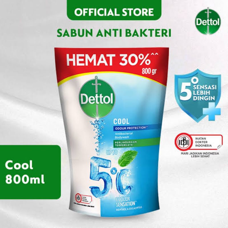 Dettol sabun mandi cair 800ml