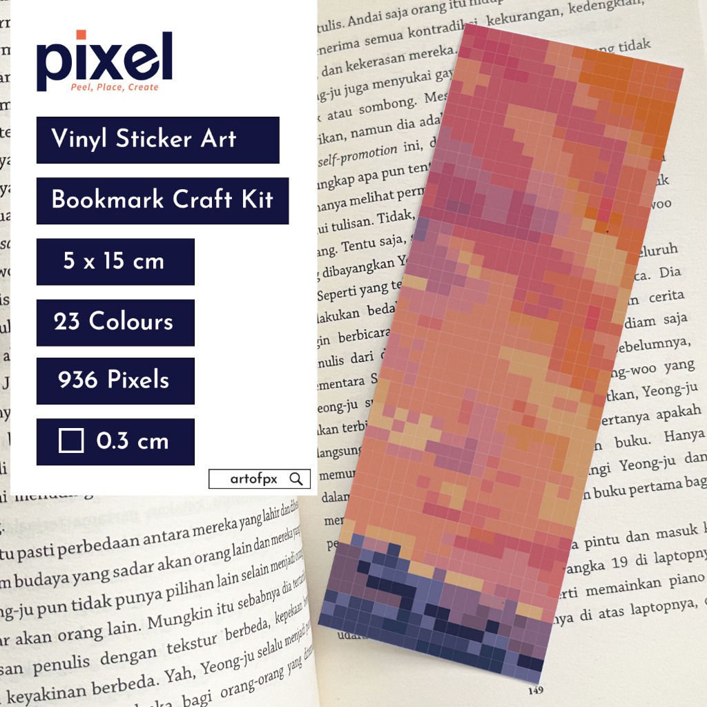 

Amber Sky - Sticker by Number - by: Pixel x Lukisyuk - bookmark - Pixyl | diamond painting