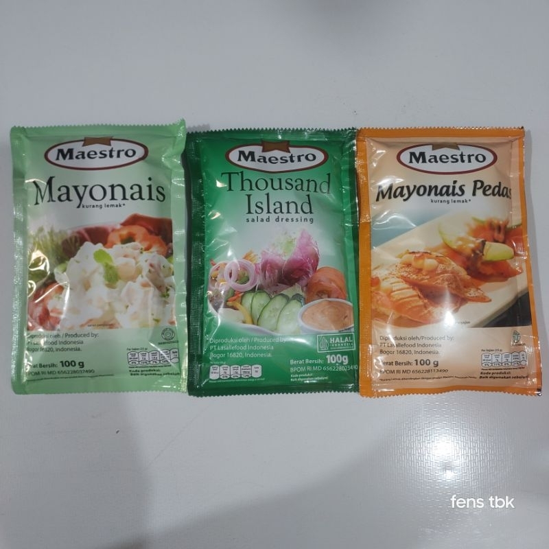 

MAESTRO MAYONAISE 100 GR / MAESTRO SACHET