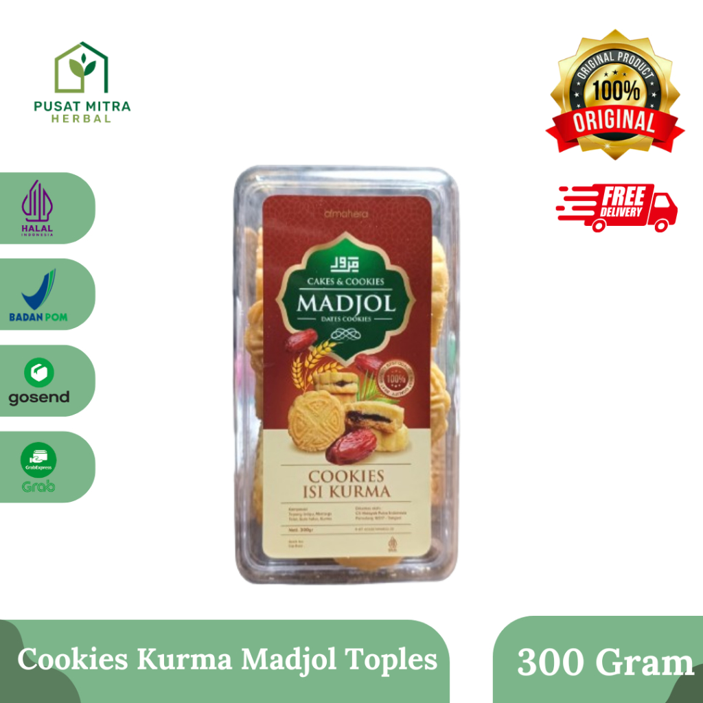 

Cookies Kurma Madjol 300gr Toples