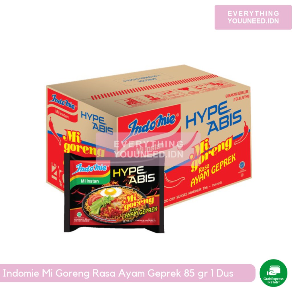 

Indomie Mi Goreng Rasa Ayam Geprek 85G 1 Dus/Karton