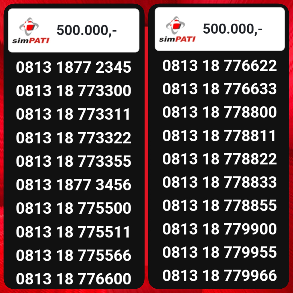 NOMOR CANTIK & REQUEST NOMOR klik cari Nomor Cantik Indonesia @45