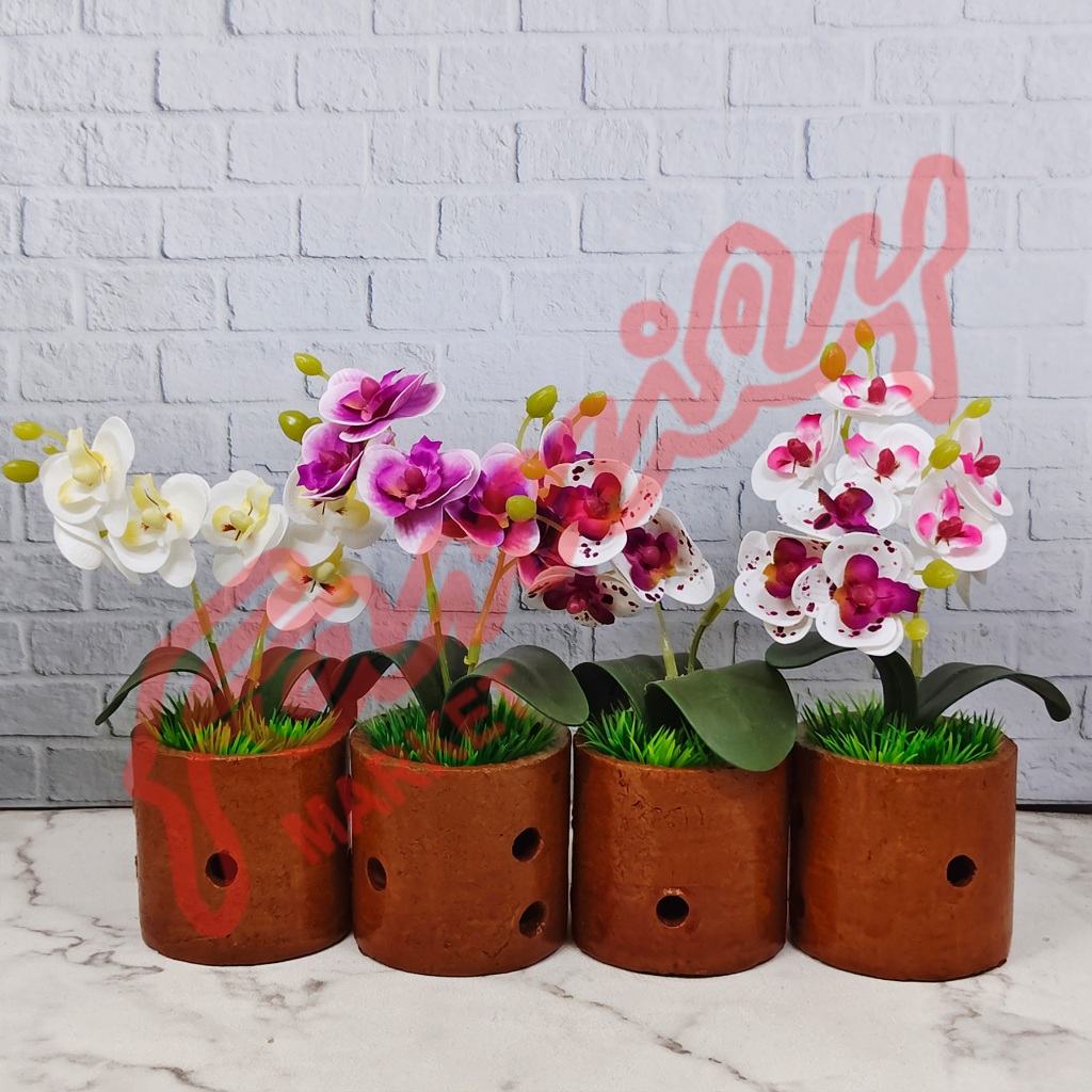 BUNGA PLASTIK / BUNGA ANGGREK MINI 012142