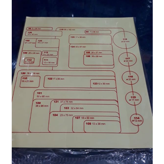 

Stiker / Label Nama Putih Polos