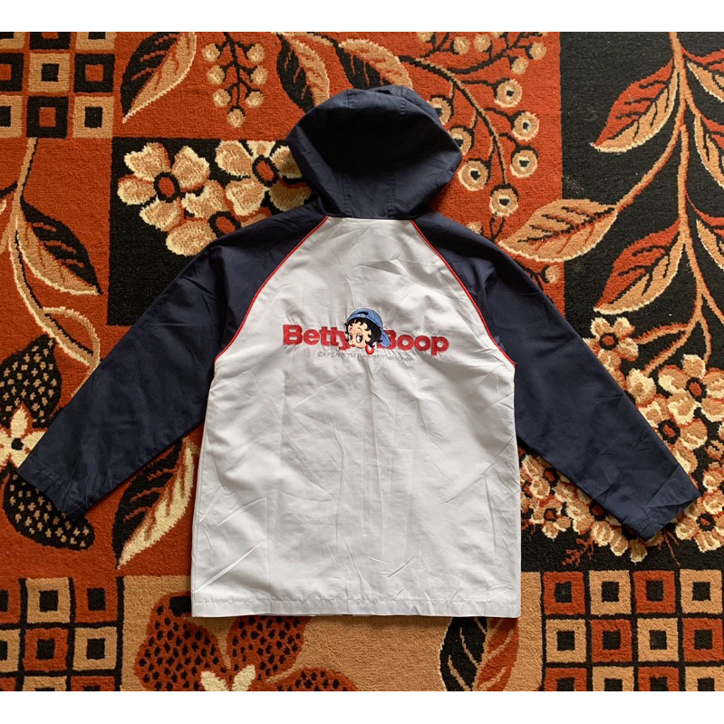 jaket windbreaker betty boop vintage second
