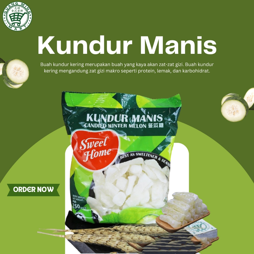 

Kundur Manis Sweet Home (Buah Kundur Kering) 250 gram