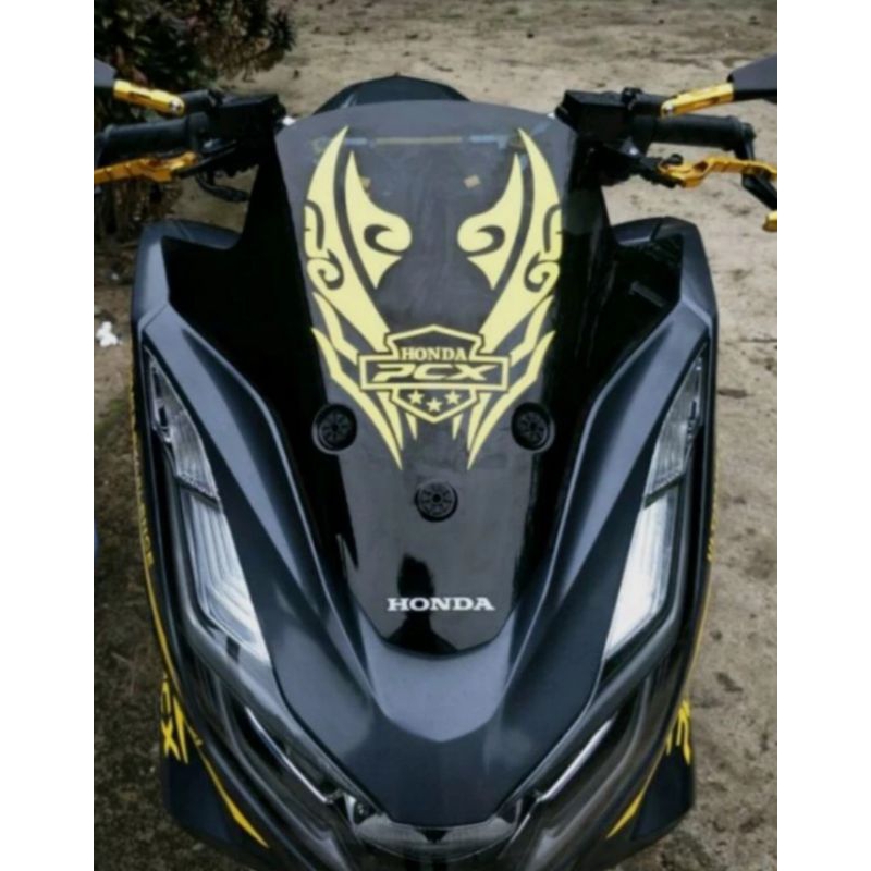 Stiker visor PCX / Stiker visor PCX 150 / 160 New / Stiker Visor Keren / StikerStiker Cutting Visor 