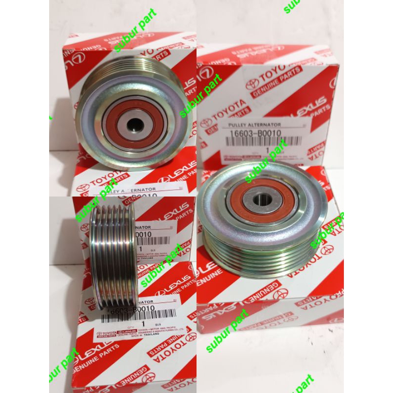 Pully Pulley Tensioner Ac (6 Ulir) 6pk Toyota Avanza Veloz 16604-B0010