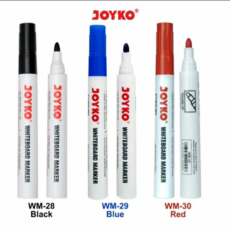 

Spidol Papan Joyko Whiteboard Marker WM-28 Black / WM-30 Red Spidol Papan Putih