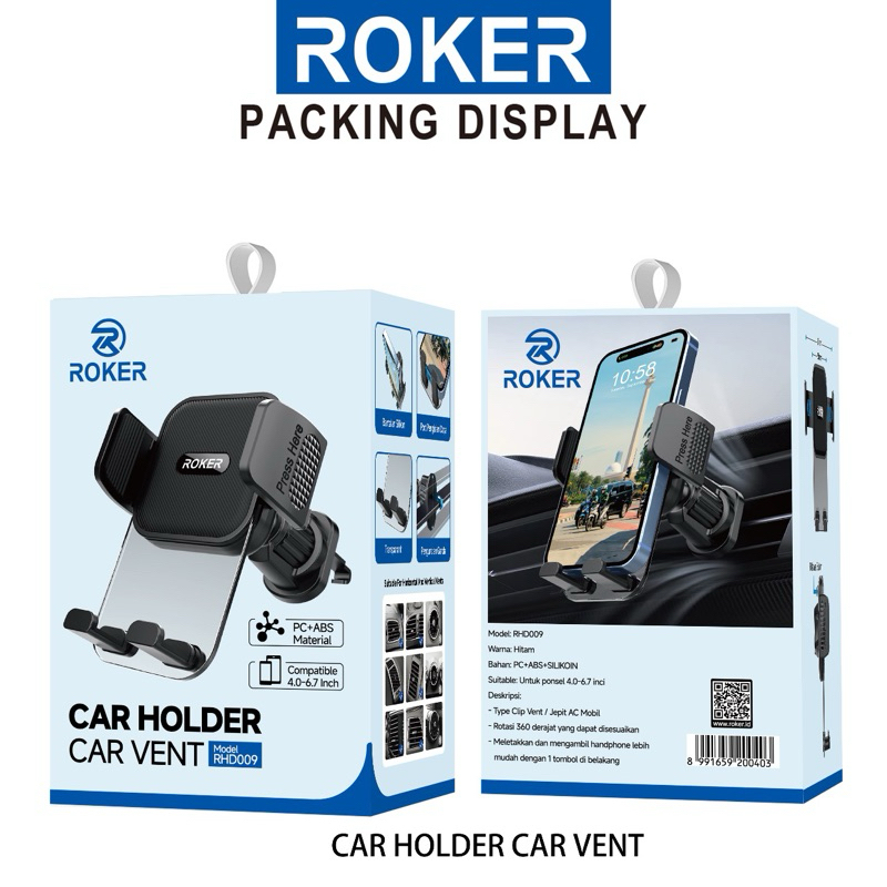 Phone Holder ORIGINAL ROKER RHD001 / RHD002 / RHD003 / RHD004 / RHD005 / RHD006 / RHD009 CAR STAND U