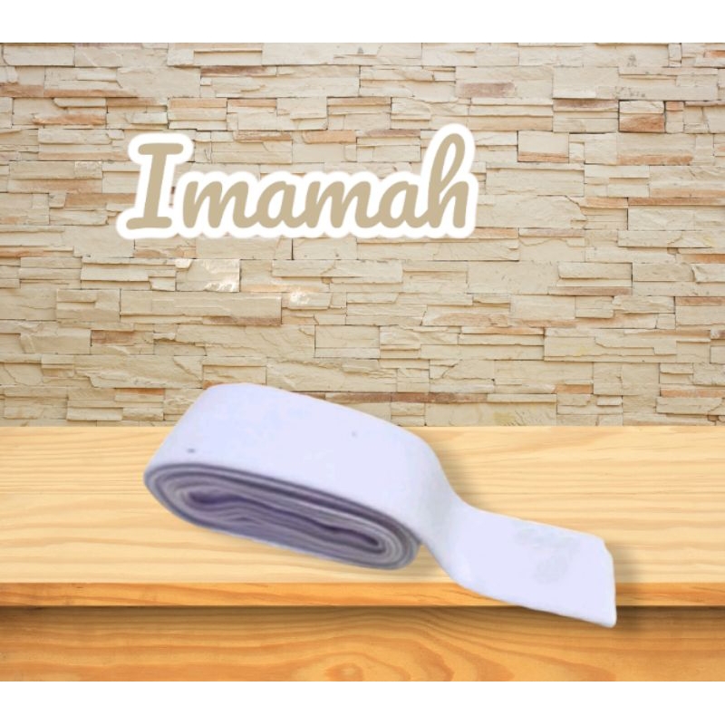 SORBAN IMAMAH ANAK PANJANG PUTIH POLOS/IMAMAH BAYI DAN ANAK