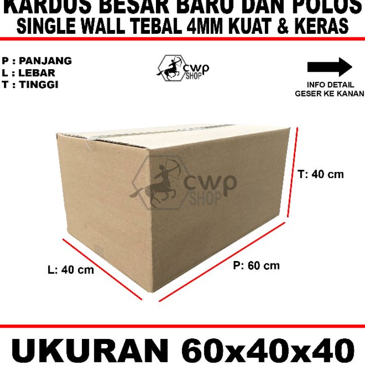 

Promo Hemat Kardus Box Karton Besar Uk6x4x4