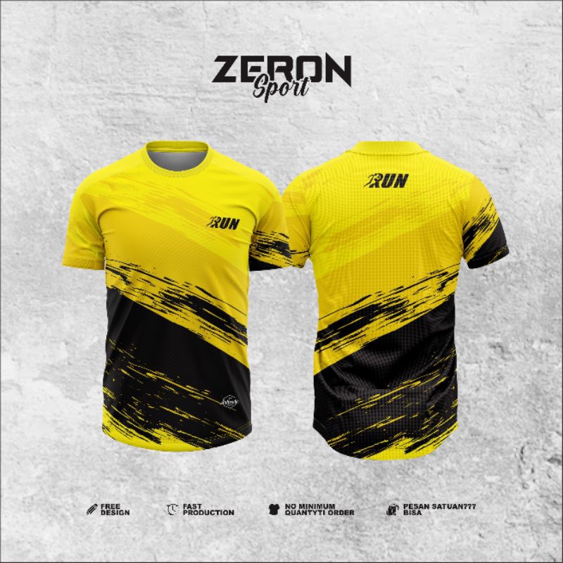 Jersey running free custom nama full printing